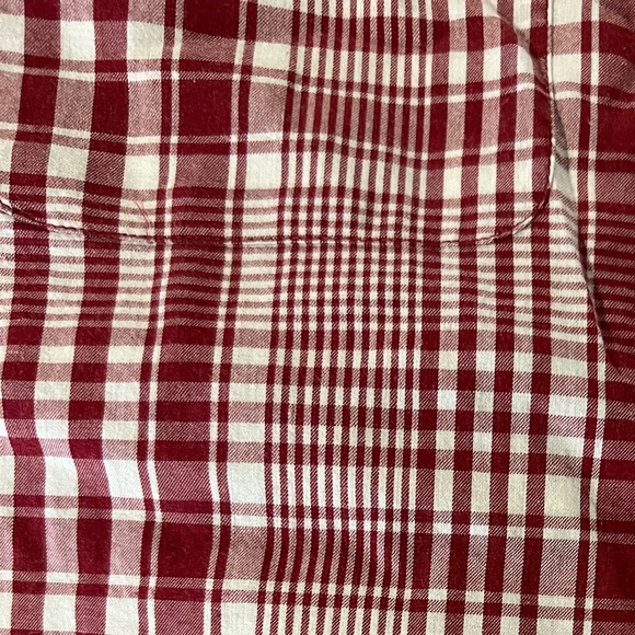 Pendleton Sunnyside two pocket shirt dress in red rock and white plaid - Picture 3 of 4